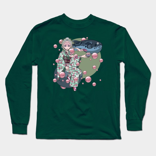 Fishcake Marbles Long Sleeve T-Shirt by Munchbud Ink